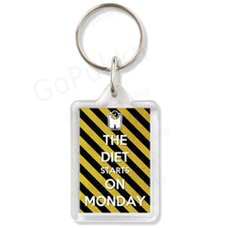 The Diet Starts On Monday – Keyring