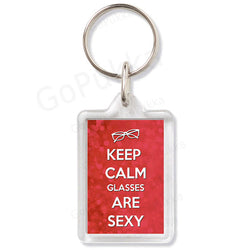 Keep Calm Glasses Are Sexy – Keyring