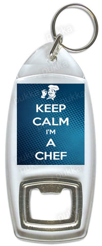 Keep Calm I'm A Chef – Bottle Opener Keyring