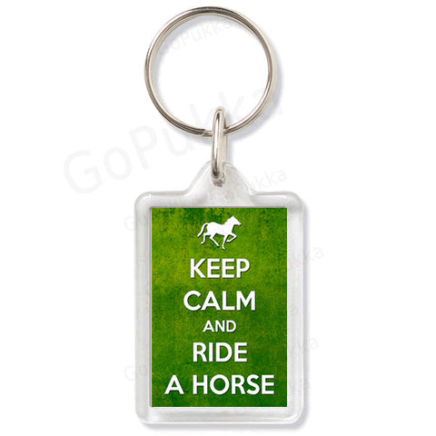 Keep Calm And Ride A Horse – Keyring