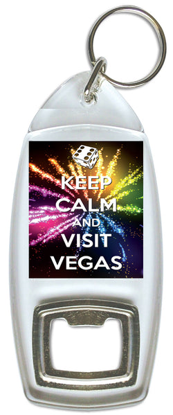 Keep Calm And Visit Vegas – Bottle Opener Keyring