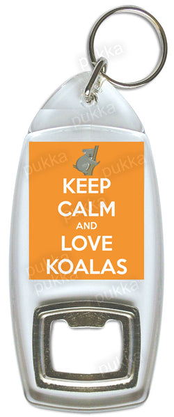 Keep Calm And Love Koalas – Bottle Opener Keyring