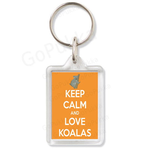 Keep Calm And Love Koalas – Keyring