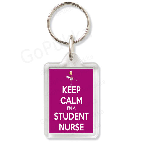 Keep Calm I'm A Student Nurse – Keyring