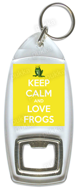 Keep Calm And Love Frogs – Bottle Opener Keyring