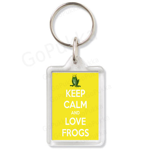 Keep Calm And Love Frogs – Keyring