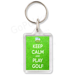 Keep Calm And Play Golf – Keyring