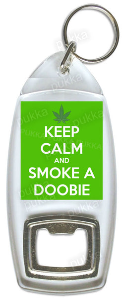 Keep Calm And Smoke A Doobie – Bottle Opener Keyring