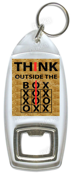 Think Outside The Box – Bottle Opener Keyring