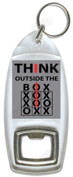 Think Outside The Box – Bottle Opener Keyring