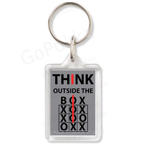 Think Outside The Box – Keyring