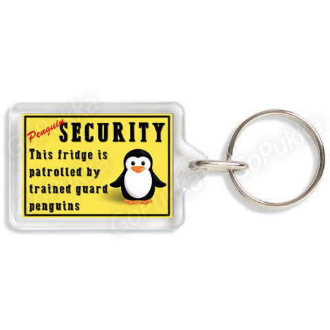 Penguin Security, This Fridge Is Patrolled By Trained Guard Penguins – Keyring