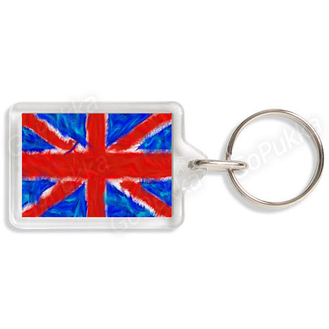 Union Jack UK BB Flag Arty – Keyring