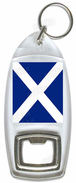 Flag Of Scotland UK – Bottle Opener Keyring