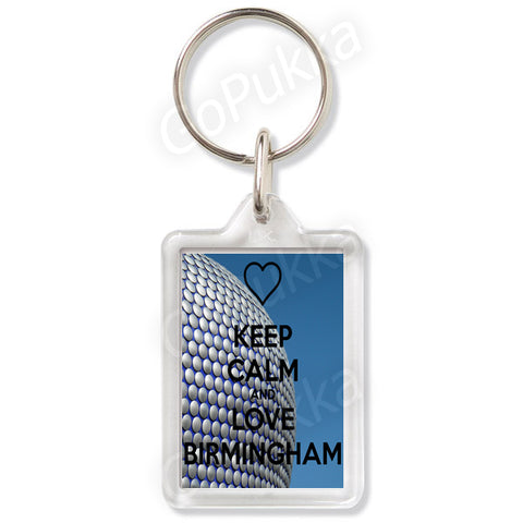 Keep Calm And Love Birmingham UK – Keyring