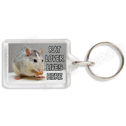 Rat Lover Lives Here – Keyring