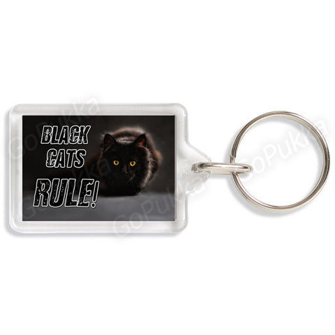 Black Cats Rule! – Keyring