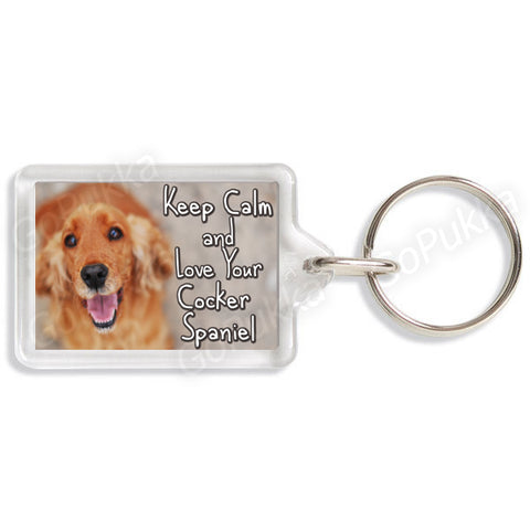 Keep Calm And Love Your Cocker Spaniel – Keyring