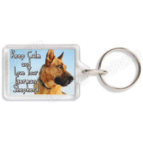 Keep Calm And Love Your German Shepherd – Keyring