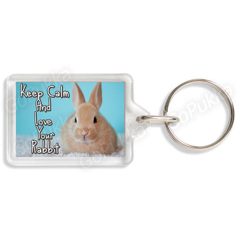 Keep Calm And Love Your Rabbit – Keyring