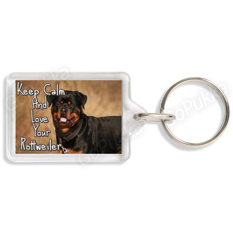 Keep Calm And Love Your Rottweiler – Keyring