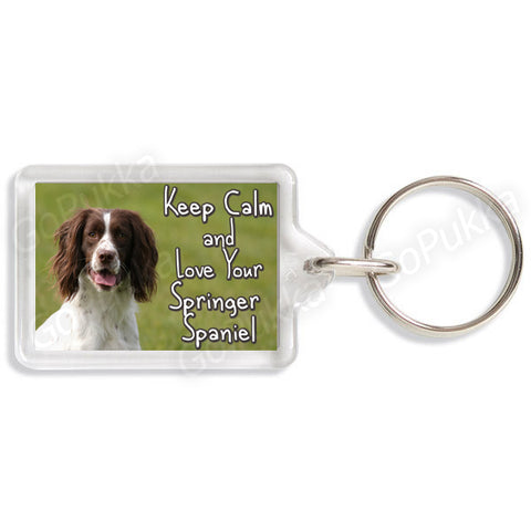 Keep Calm And Love Your Springer Spaniel – Keyring