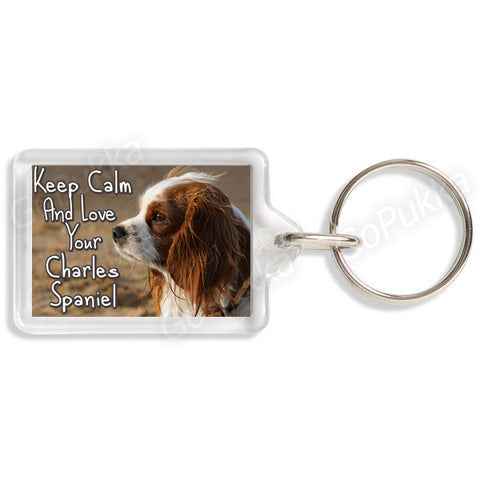 Keep Calm And Love Your Charles Spaniel – Keyring