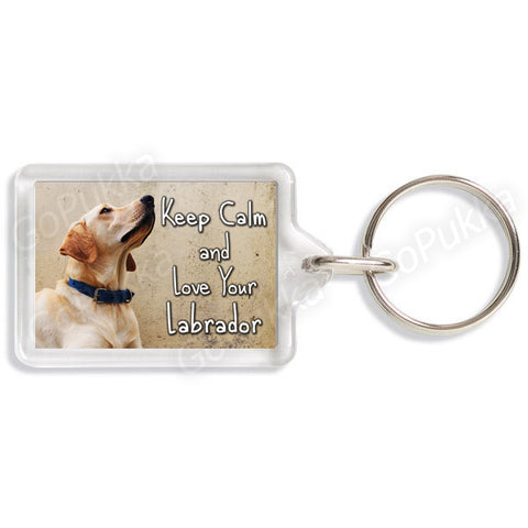 Keep Calm And Love Your Labrador – Keyring