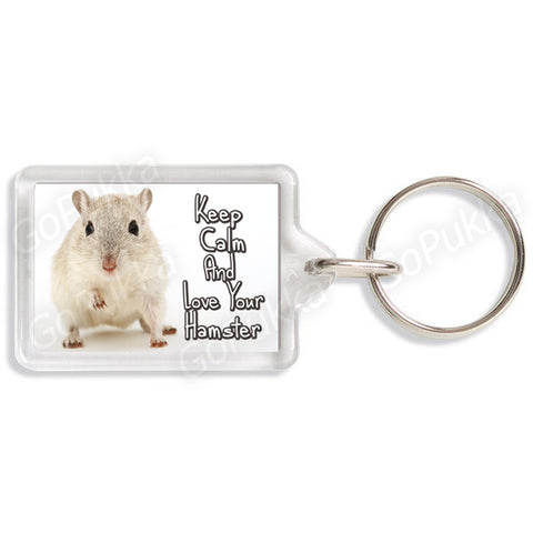 Keep Calm And Love Your Hamster – Keyring