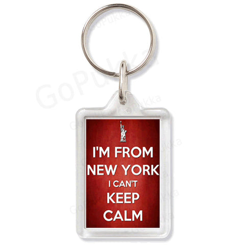 I'm From New York I Can't Keep Calm – Keyring