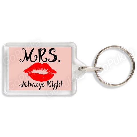 Mrs Always Right (Lips) – Keyring