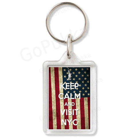 keep Calm And Visit NYC (New York City) – Keyring