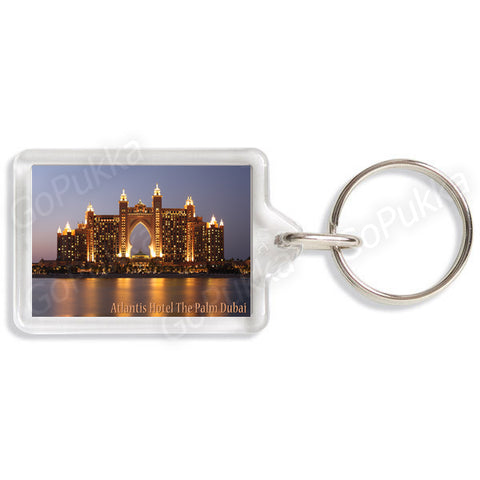 Atlantis Hotel The Palm Dubai Night - Souvenir Keyring