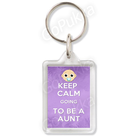 Keep Calm Going To Be A Aunt - Keyring