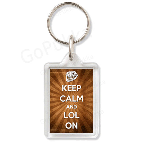 Keep Calm And LOL On – Keyring